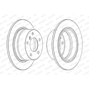 Auto-moto Brzdový kotouč FERODO DDF1028C
