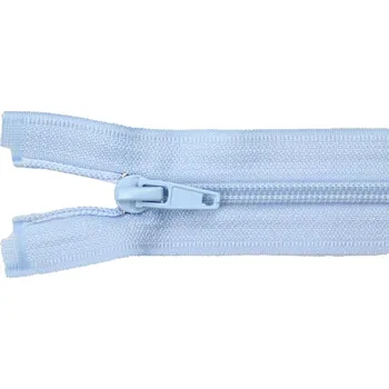 Zip Pro Háčkování Spirálový zip dělitelný 80 cm světle modrý