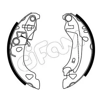 Brzdová čelist Sada brzdových čelistí CIFAM 153-070