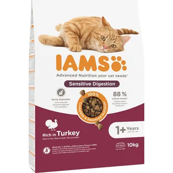 10kg IAMS for Vitality Sensitive Digestion Adult & Senior s krocanem