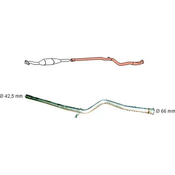 Výfukový systém Opravne potrubi, katalyzator HJS 91 22 0083