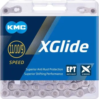 Řetěz na kolo KMC X-GLIDE CUES X EPT 9-11SP. 126ČL.NEREZ BOX