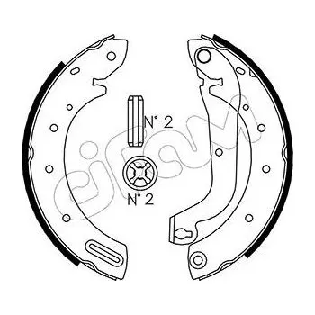 Auto-moto Sada brzdových čelistí CIFAM 153-287