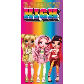 Carbotex Dětská osuška Panenky Rainbow High Duhová Móda