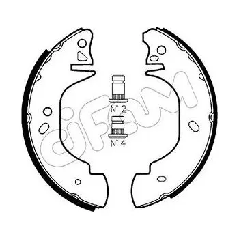 Auto-moto Sada brzdových čelistí CIFAM 153-126