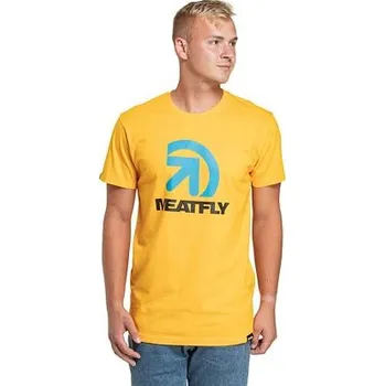 Pánské tričko Meatfly pánské tričko Dais Deep Yellow | Žlutá | Velikost S | 100% bavlna