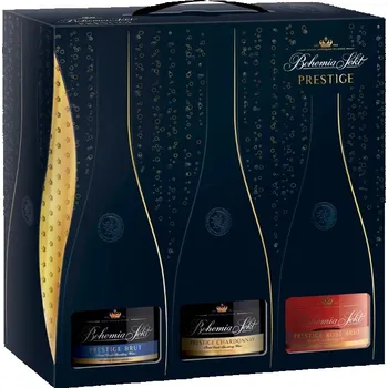 Bohemia Sekt Prestige dárkové balení TRIO 0,75 l