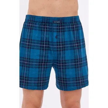 Pánské spodní prádlo Cornette trenýrky comfort 002/293 - modrá, S (Pánské bavlněné trenýrky Cornette comfort)