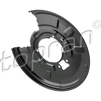 Brzdový kotouč Ochranný plech proti rozstřikování, brzdový kotouč TOPRAN 503 813