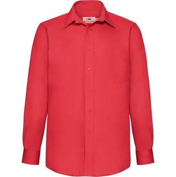Cizojazyčná kniha Men's shirt Poplin D/R 651180 55/45 115g/120g Fruit of the Loom červená 2467467