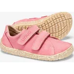 Dětské kožené barefoot boty, Růžová Velikost: 32