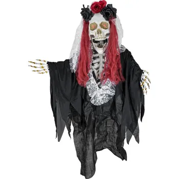 Party dekorace Halloween Nevěsta smrti La Catarina, 100cm