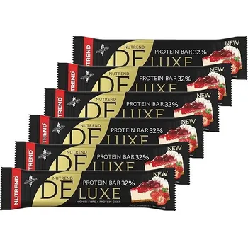 Nutrend DELUXE, jahodový cheesecake 6 x 60 g