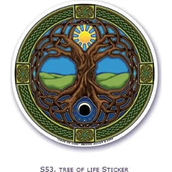 Samolepící dekorace Mani Bhadra Samolepka na okna strom života 11,7 cm