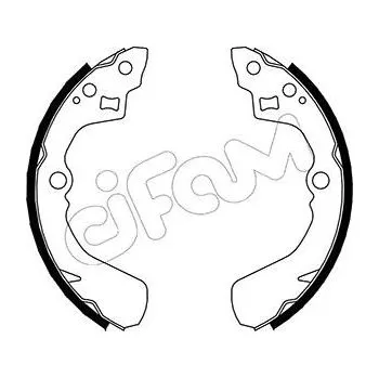 Brzdová čelist Sada brzdových čelistí CIFAM 153-037