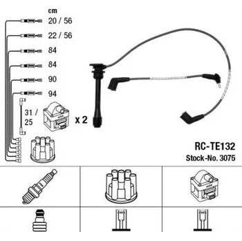 Zapalovací kabel Sada kabelů pro zapalování NGK 3075