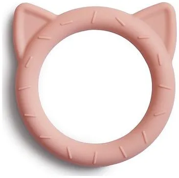 MUSHIE Silikonové kousátko Cat - Blush