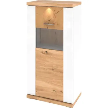 Knihovna Skříňka Gigant plus typ 34 Bílá arctic/Bílá arctic VL/dub artisan Doprava ZDARMA.