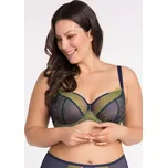 Modro-zelená měkká podprsenka z krajky Gorsenia Arianna K 798 Arianna Velikost: 80E