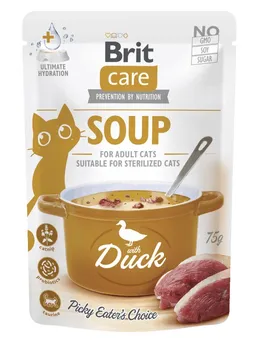 Krmivo pro kočku Brit Care Cat Adult Soup with Duck/Chicken 75 g