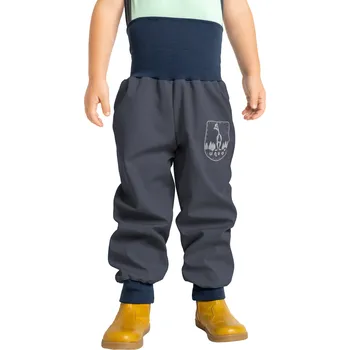 Dětská móda Batolecí softshellové kalhoty bez zateplení Basic, Tm. Šedá Velikost: 80/86