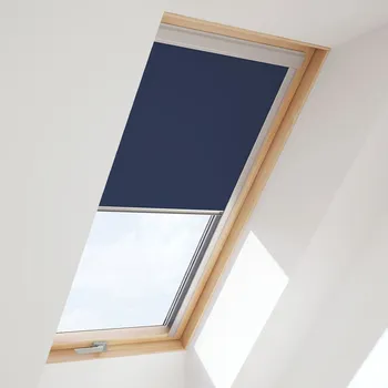 Roleta Roleta na střešní okno Siesta, 78 × 118 cm, určeno pro střešní okna Thermo, modrá DUA M6A 4212 CON