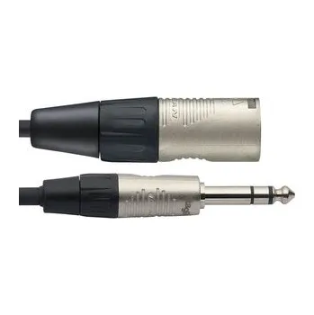 Audio kabel Stagg NAC6PSXMR, audio kabel XLR samec - Jack 6,3 mm zástrčka stereo, 6m