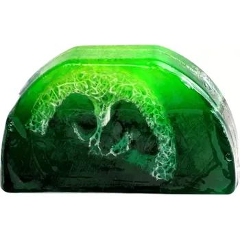 Mýdlo Lufa mýdlo – zelený čaj, 100 g (Přírodní bylinné mýdlo s lufou a uklidňující vůní zeleného čaje. Mýdlo, které nejen pěkně vypadá, ale i výborně pečuje o vaši pokožku.)