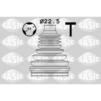 Manžeta ke kolu Sada měchů, hnací hřídel SASIC 1904046