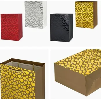 Dárková taška Papírová dárková taška TORO 23x18x10cm MIX malé srdce