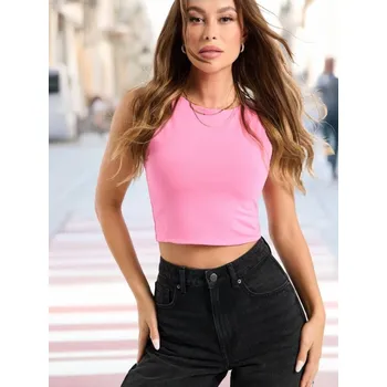 Sinsay - Crop top - fialová - 4111Z-40X - 4111Z-40X-L