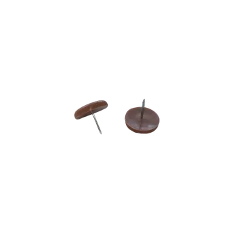 Plastový kluzák s hřebem, 29mm-sv.hnědý