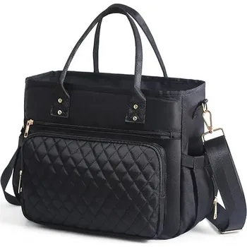 Termo taška na jídlo s nastavitelným popruhem | svačinová taška, termo kabelka - Černá