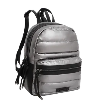 Městský batoh DÁMSKÝ BATOH MARCO TOZZI 2-61121-43 STŘÍBRNÁ Barva: STŘÍBRNÁ, Velikost: UNI