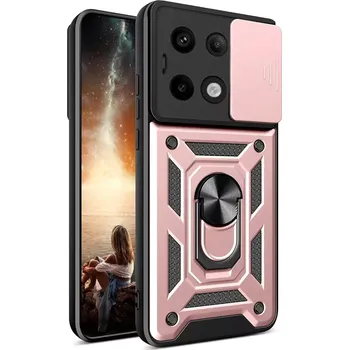 Pouzdro na mobilní telefon Kryt Xiaomi Redmi Note 13 Pro 5G / Poco X6 Techsuit CamShield Pro rose gold