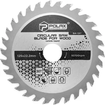 Pilový kotouč Polax Pilový kotouč na dřevo 185 mm x 20,0 mm / 16 mm, 18T