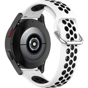 Příslušenství k chytrým hodinkám eses Sportovní silikonový řemínek s provlékáním - Bílo černý, 22 mm