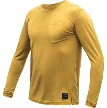 Pánské tričko Triko Sensor MERINO AIR TRAVELLER, dlouhý rukáv, mustard - XL