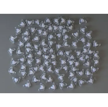 Dětské navlékací korálky Plastové průhledné korálky MOTÝLCI prům. 14 x 10 mm