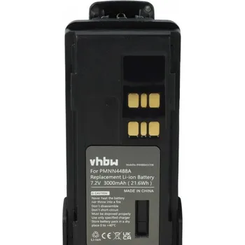 Baterie pro mobilní telefon VHBW Baterie pro Motorola DP2400 / DP4400 / DP4800, 3000 mAh