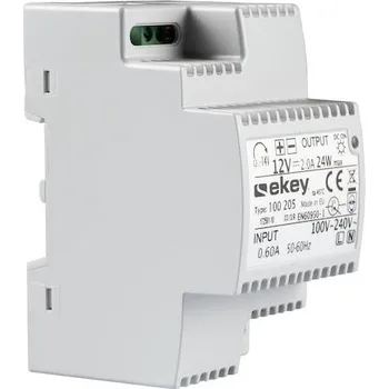 spínaný zdroj EKEY 100205 Napájecí zdroj ekey NT REG 230 VAC/12 VDC/2 A, montáž na DIN-lištu