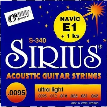 Struna pro kytaru a smyčcový nástroj Gorstrings Struny SIRIUS 340