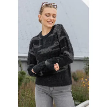 Dámský svetr Vero Moda dámský svetr Sadie černo-stříbrný Velikost: XS