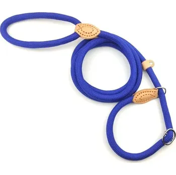 Obojek pro psa Nastavitelný kožený obojek s kovovou přezkou | Obojek pro domácí mazlíčky - modrý,0,6cm-1,8m