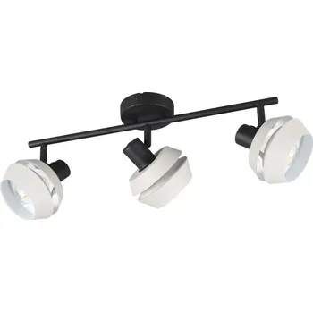 Trio Leuchten R86363076 ISLA - Stropní kovové svítidlo v jemně šedé barvě, 3 x E14 (Tříbodové svítidlo v jemně šedé a černé barvě)