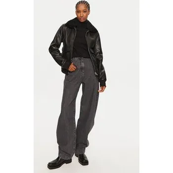 Dámský křivák Serge Pariente Kožená bunda Romane Černá Regular Fit S