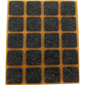Podložka pod nábytek Samolepicí filc, 20x20mm (20ks/arch)-černý