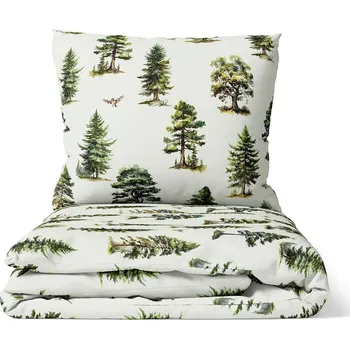 Povlečení DARRÉ Bavlněné povlečení Vůně lesa Velikost: 140 x 220 + 70 x 90