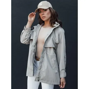 Dámská přechodová bunda parka s kapucí TILAN béžová