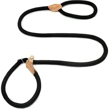 Obojek pro psa Nastavitelný kožený obojek s kovovou přezkou | Obojek pro domácí mazlíčky - Černá,0,6cm-1,8m